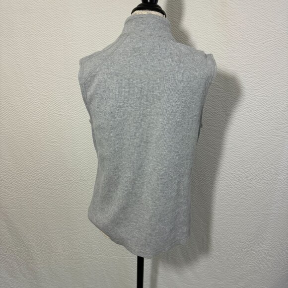 Tommy Bahama Womens Aruba Full Zip Vest Size M Gray Micro Ribbed Soft Stretch - Picture 5 of 10